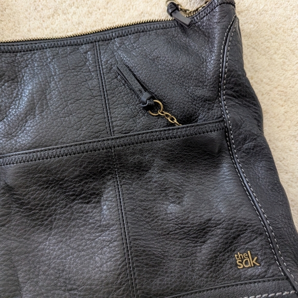 The Sak Lucia Black Leather Crossbody Bag - Picture 4 of 6